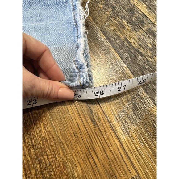 ABERCROMBIE & FITCH The Ankle Straight Ultra High Rise Jeans Destroyed Sz 27/4R - Picture 5 of 6